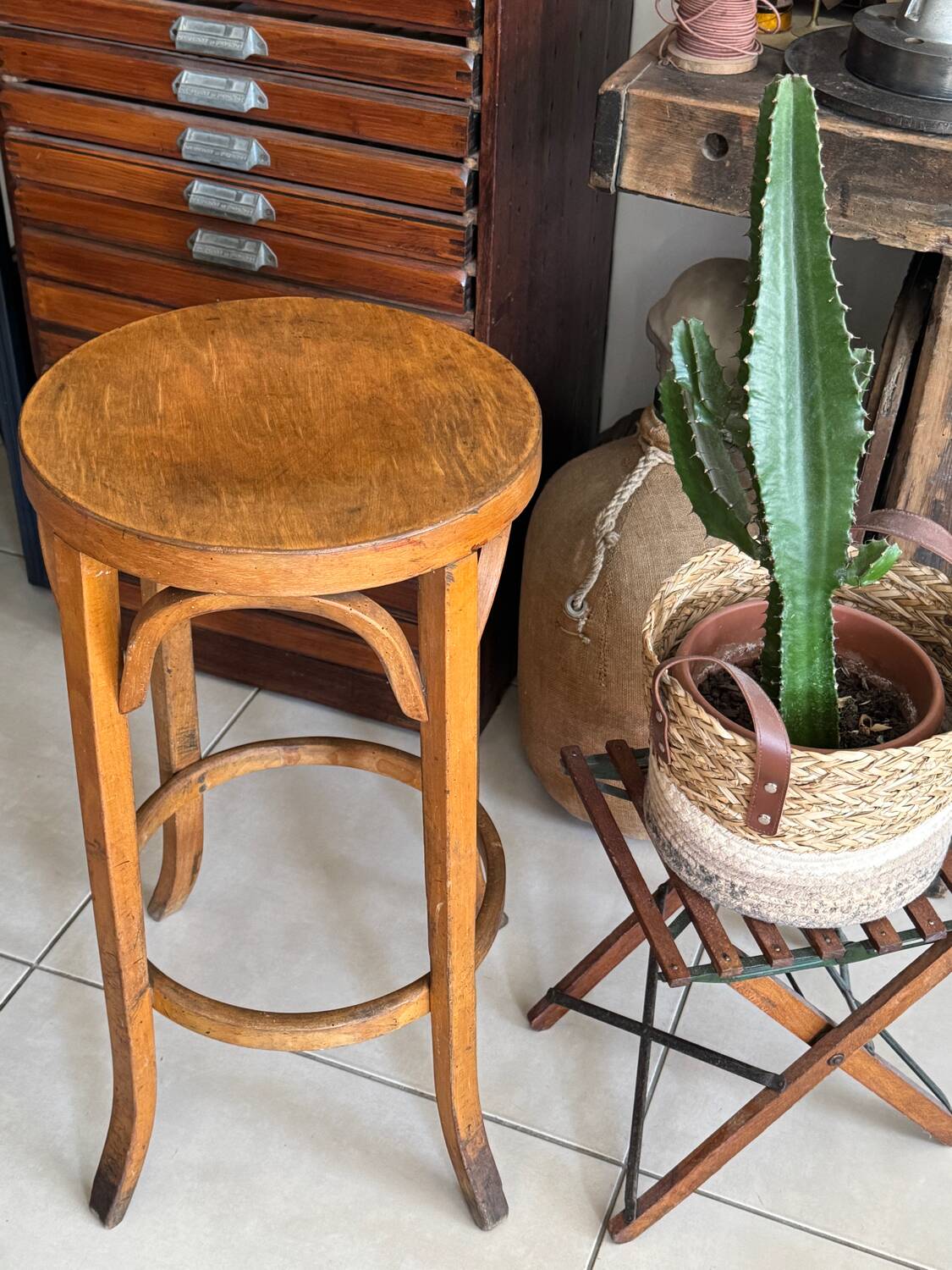 Vintage Baumann bar stool