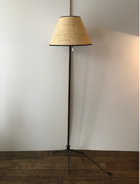 Lampadaire années 50 en fer forgé