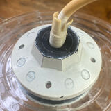 Retro suspension, moulded glass pendant light