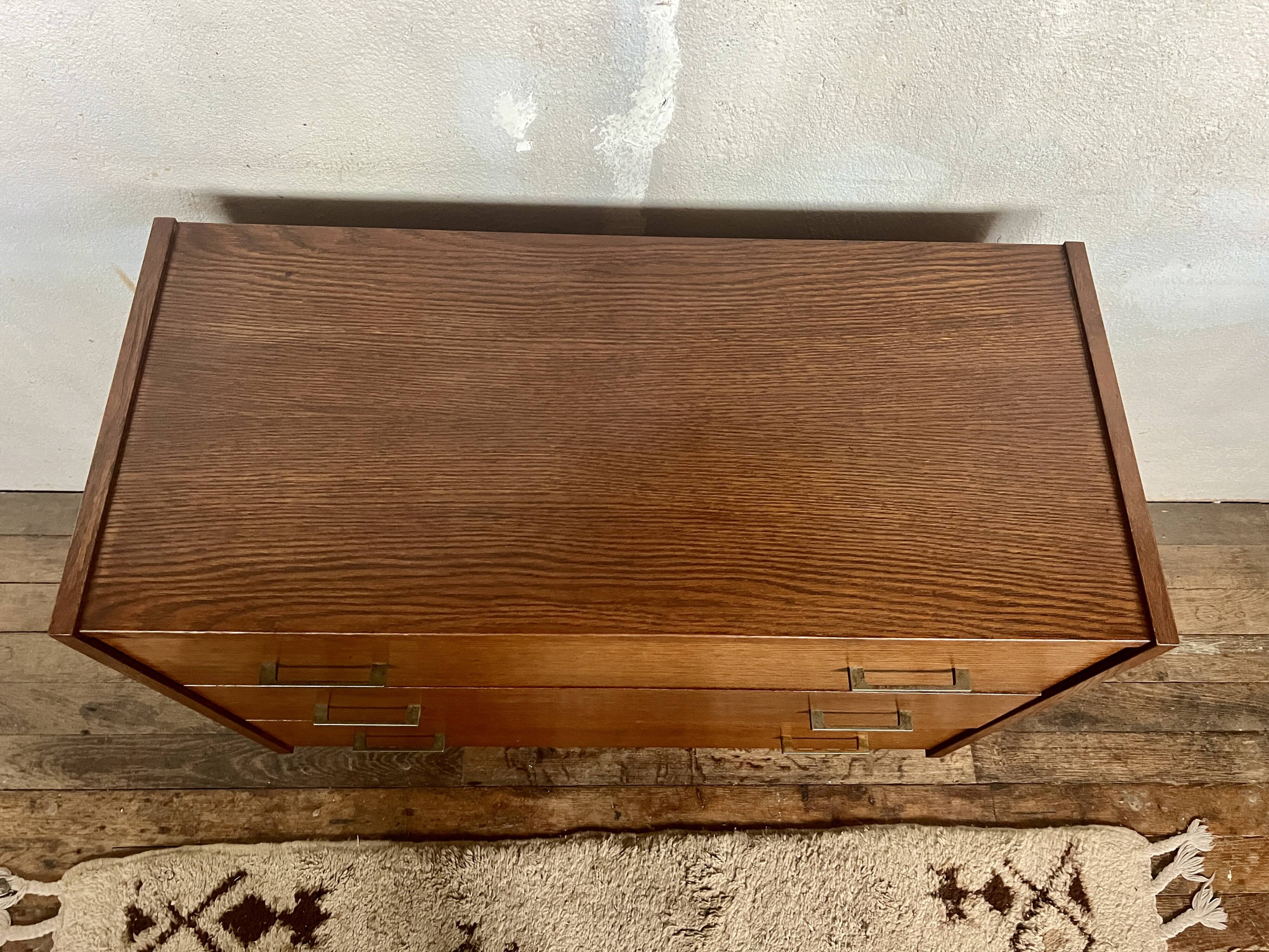 Brutalist vintage chest of drawers