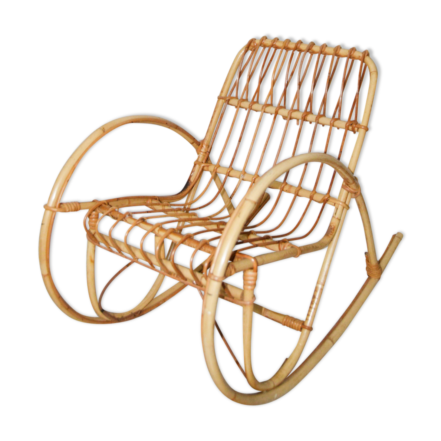Rattan for child rocking chair
