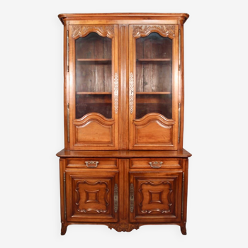 Two Glazed Body Credenza In 18th Century Walnut