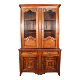 Two Glazed Body Credenza In 18th Century Walnut