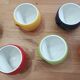 Set of 6 large mugs Pradel France – retro pop / Space Age design – mu