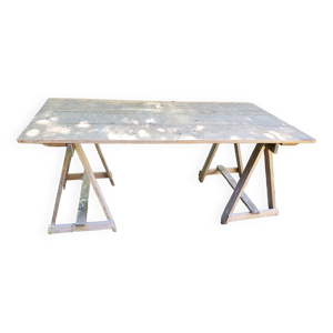 Table de travail en sapin