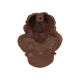 Garden ornament Cast iron Angel Cherub Water vessel Rust color