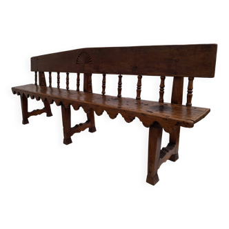 Banc d'église espagnol XVIII siècle