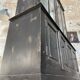 Display cabinet in patinated wood