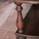 Pair of rounded wooden bedside tables, bedside table, end table.