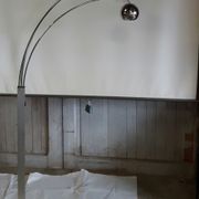Lampe 3 boules chromées