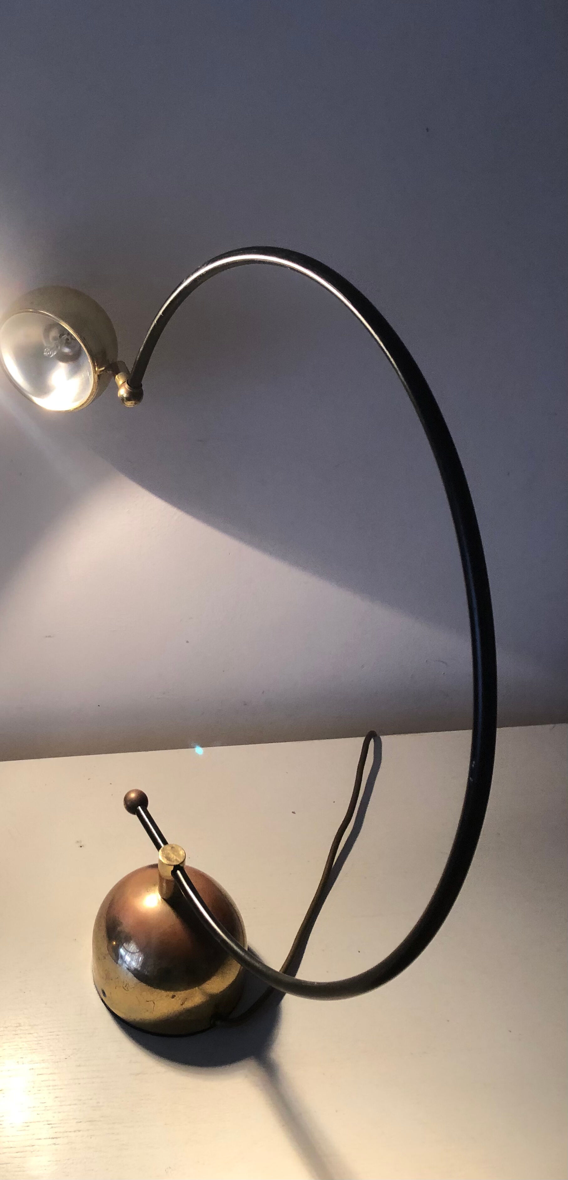 Pair of vintage German bow lamps 60s/70s