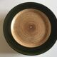 Set de 8 assiettes plates en grès 1970 St Clément bois de rondin de ferme