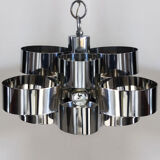 1960s Gorgeous Space Age Pendant Lamp by Sciolari. Made in Italy