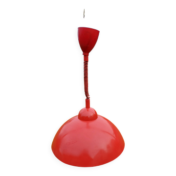 suspension Vintage en Tole Rouge