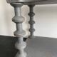 Antique grey wooden wall shelf – “bobine” model circa 1910