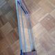 Modern tray - glass and rosewood - vintage