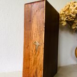 Wooden box with lockers