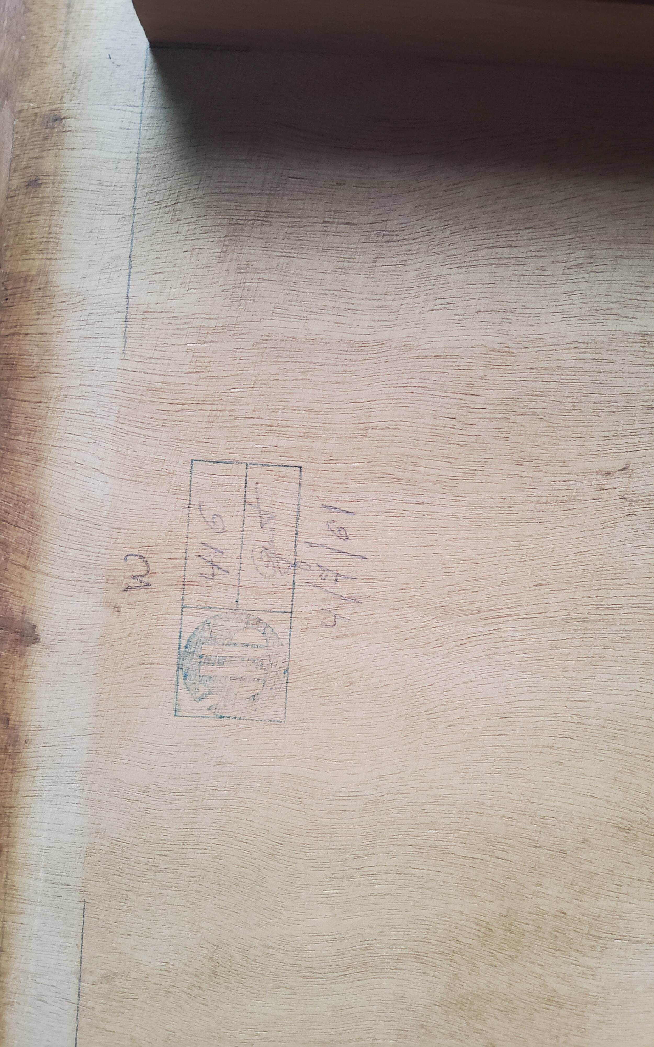 Wooden side table, Van Den Berghe-Pauvers, Belgium