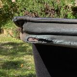 Scandinavian black leather sofa by Tord Björklund for Ikea
