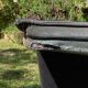 Canapé scandinave en cuir noir par Tord Björklund pour Ikea