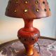 Olive wood lamp