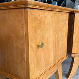 Vintage bedside table with tapered legs