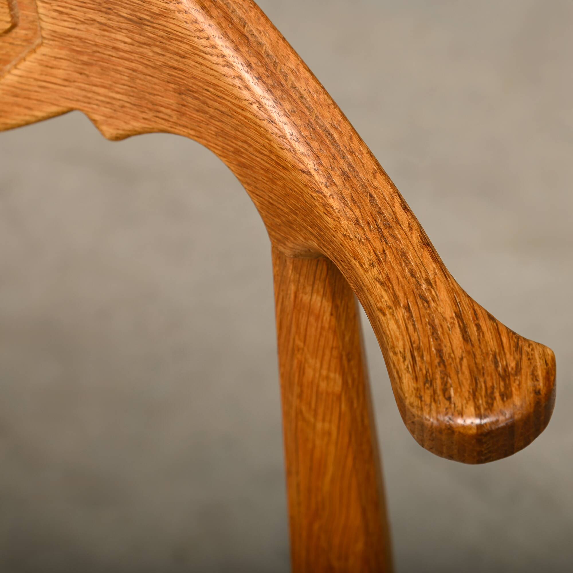 Henning Kjærnulf brutalist dining chairs set in Oak and Sheepskin, Denmark