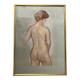 Le Falher (Lionel), Pastel female nude framed 20th century