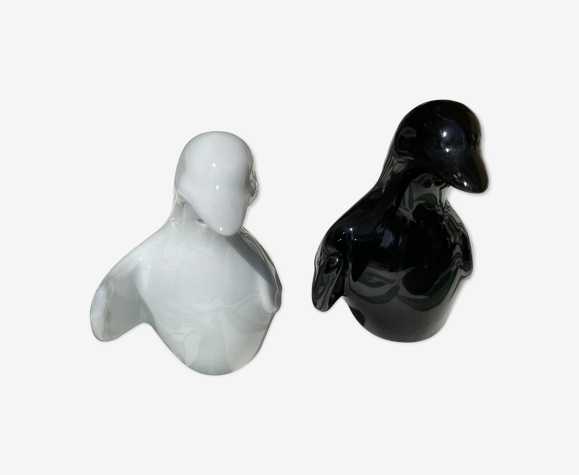 Poivre et sel animaux en porcelaine
