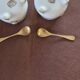 Vintage porcelain salt and pepper shakers.