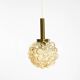 Original glass bubble pendant lamp from the 1960s | Manufactured by Limburg