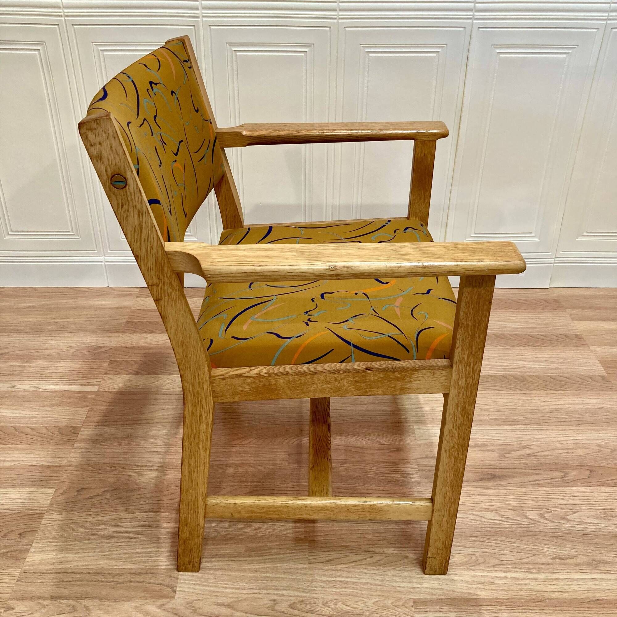 Set of 6 armchairs stamped Hans Wegner "Scandinavian design" 1960.