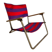 Chaise de plage pliante vintage 1970