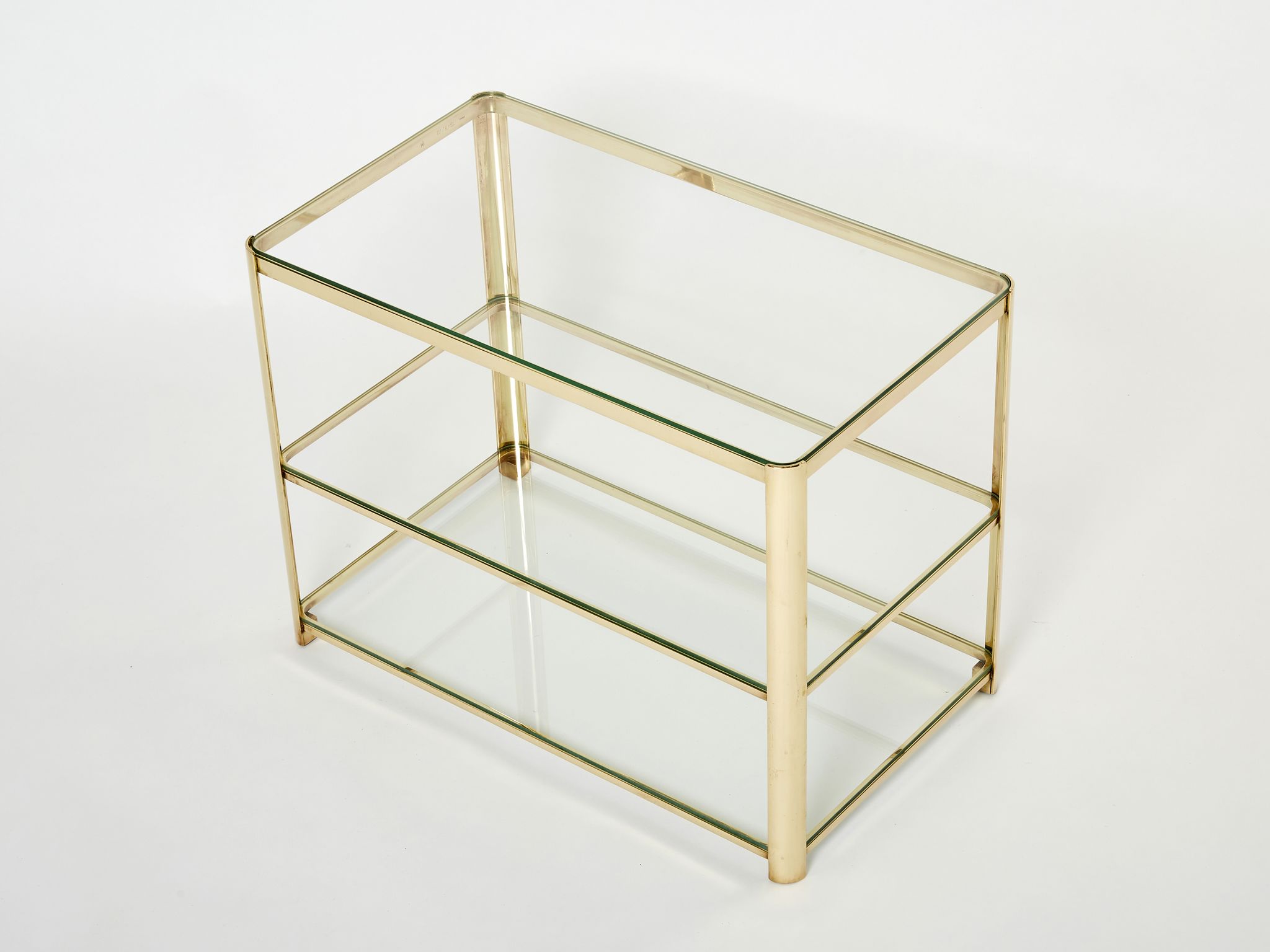 Table d’appoint en bronze signée J.T. Lepelletier pour Broncz vers 1960
