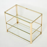Bronze side table signed J.T. Lepelletier for Broncz circa 1960