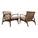 Vintage scandinavian armchairs, Denmark, 60s, Set Of 2