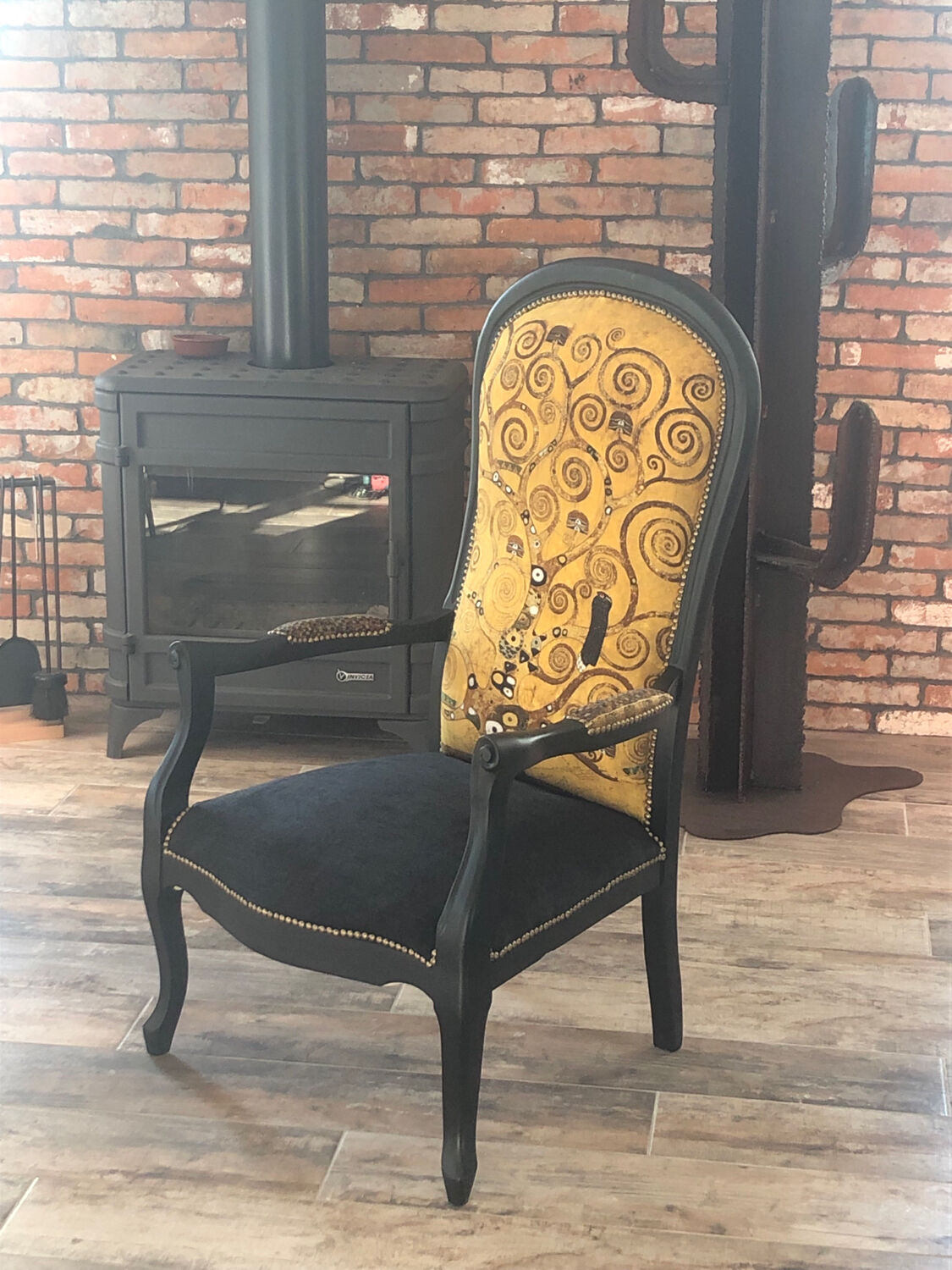 Restored Voltaire armchair