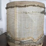 Vintage natural fibers lampshade