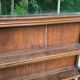 19th-century vintage oak bookshelf.