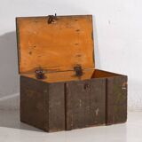 Petit coffre ancien vert olive (c.1920) #26