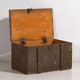 Small antique olive green chest (c.1920) #26