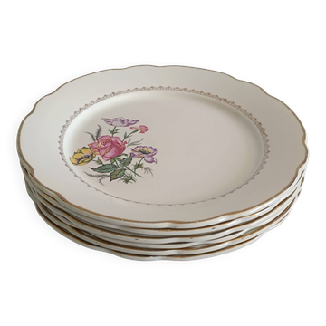 Assiettes plates Digoin & Sarreguemines