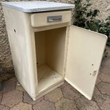 Furniture stored bottle in enamelled sheet metal