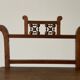 Two-tier walnut console table, 1950s, France.