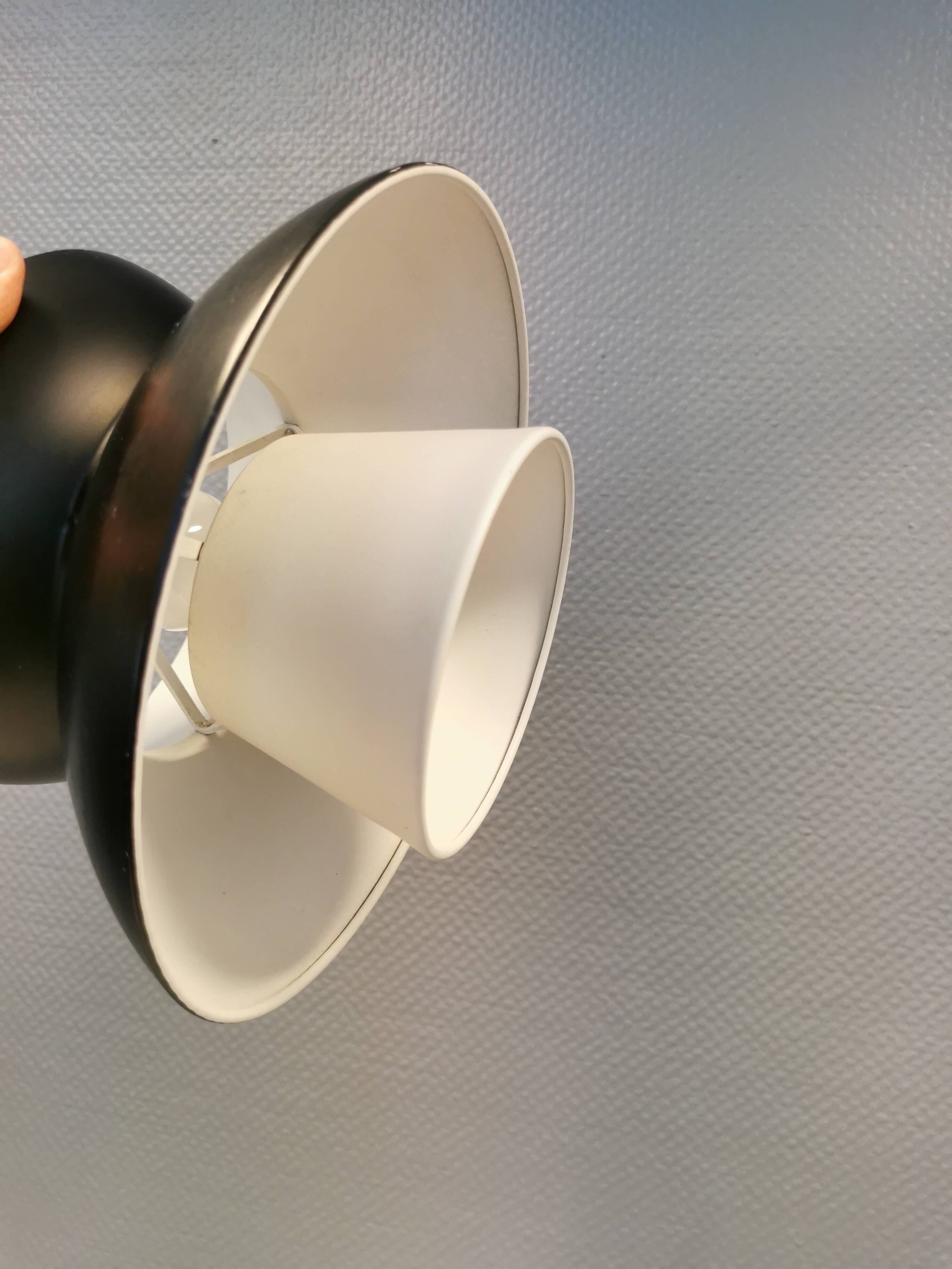 Navy hanging lamp, by Utzon for louis poulsen denmark 1960s