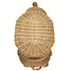 Rattan bamboo wicker elephant pedestal or side table, 1970s