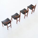 Inger Klingenberg dining chairs teak France & Son Denmark 1960