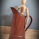 Broc pitcher enamelled brown