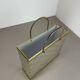 Rare hollywood regency paul evans style bicolor magazine holder, italy 1970
