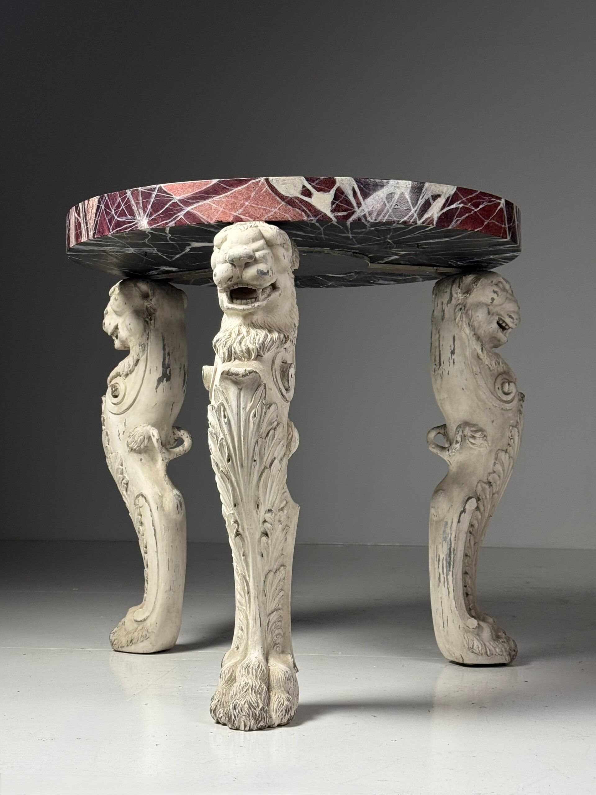 Grand tour style centre table faux marble